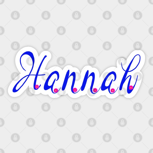 Top 10 best personalised gifts 2022  - Hannah - personalised,personalized name with pink daisies Sticker by Artonmytee